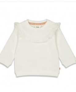 Feetje have-a-nice-daisy sweater offwhite