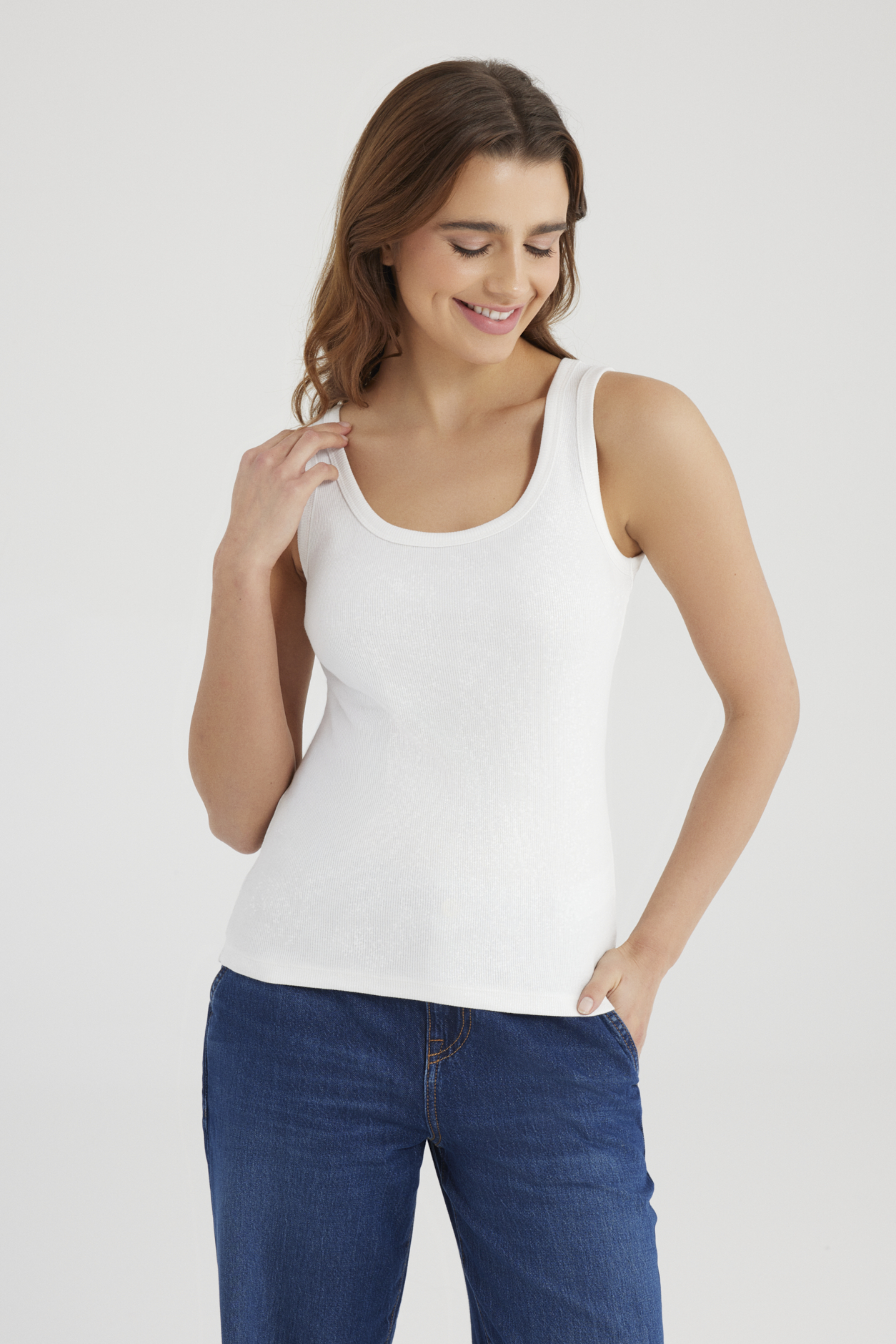 COJ Jeans- Top Olivia White Pearl - Afbeelding 2