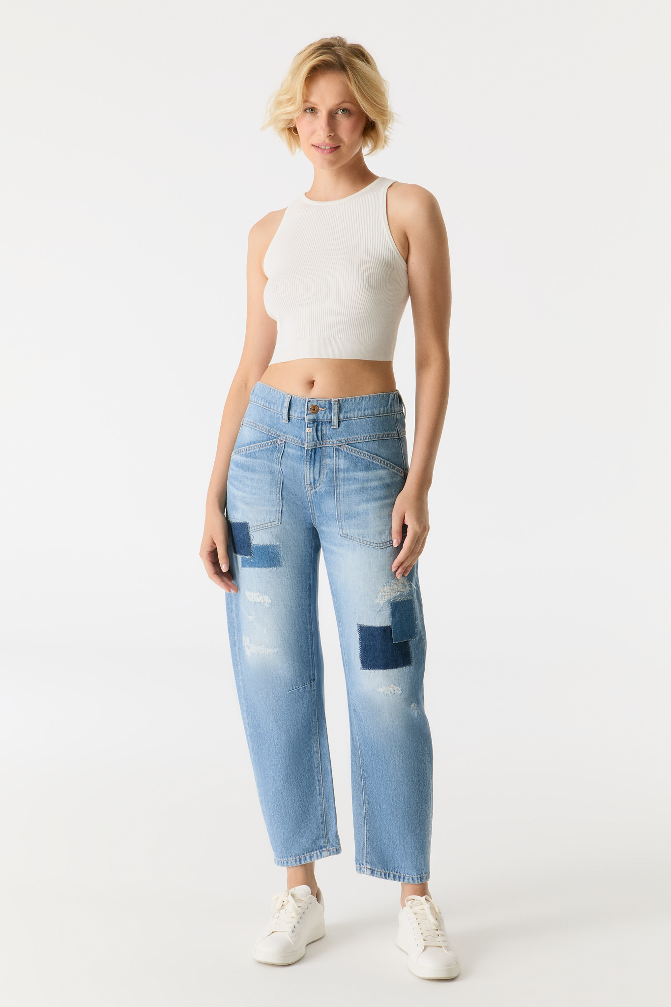 COJ Jeans Selena - Patched Medium Blue