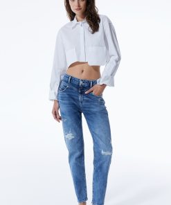 COJ Jeans Victoria - Medium Blue Damaged