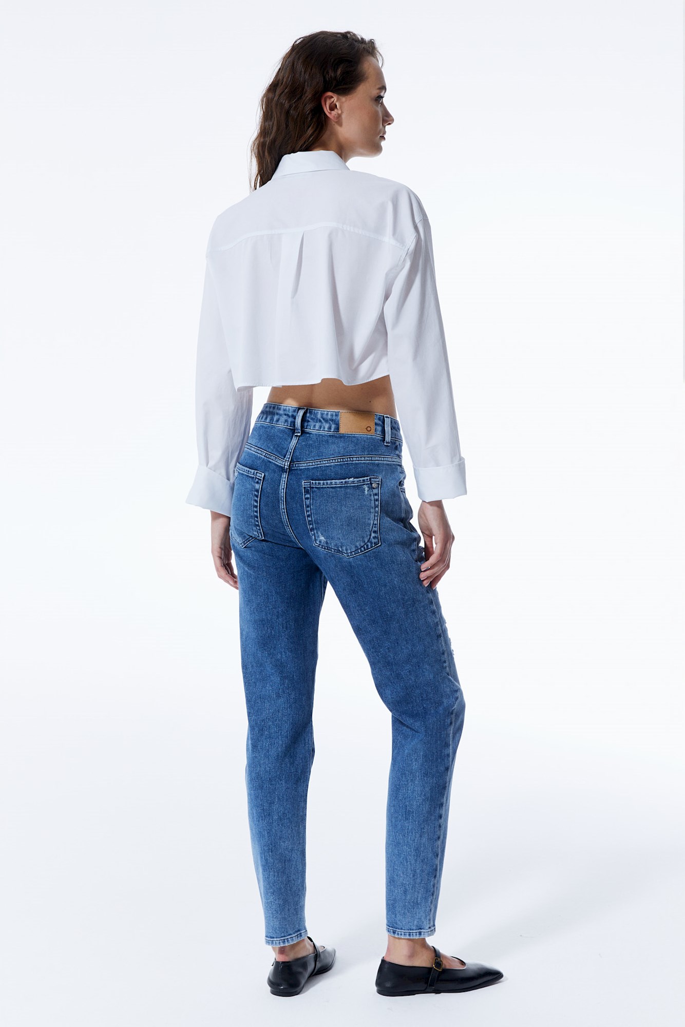 COJ Jeans Victoria - Medium Blue Damaged - Afbeelding 2