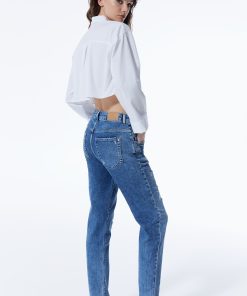 COJ Jeans Victoria - Medium Blue Damaged - Afbeelding 3
